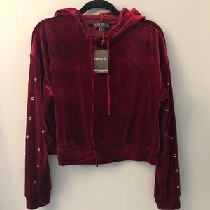 Forever 21 Velvet Hoodie